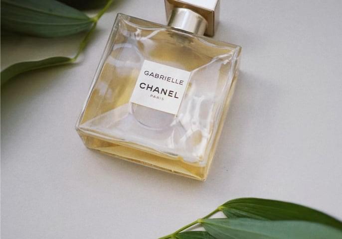 Bottle of chanel perfume